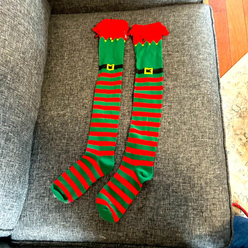 3/$15 Christmas knee socks